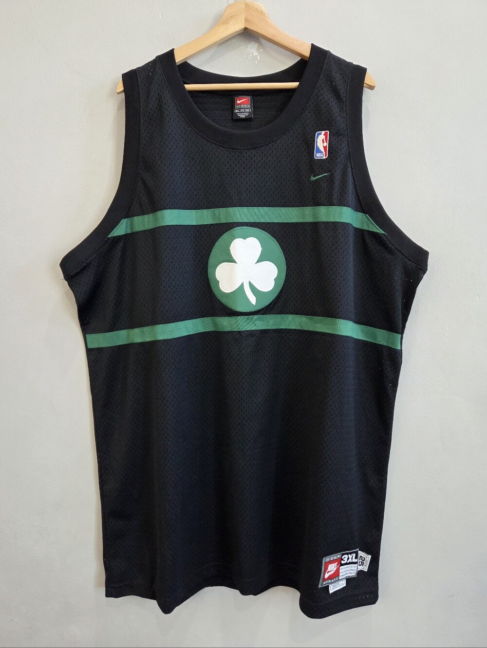 Vintage Nike Rewind NBA Paul Pierce Boston Celtics Black Jersey Men's Size 3XL